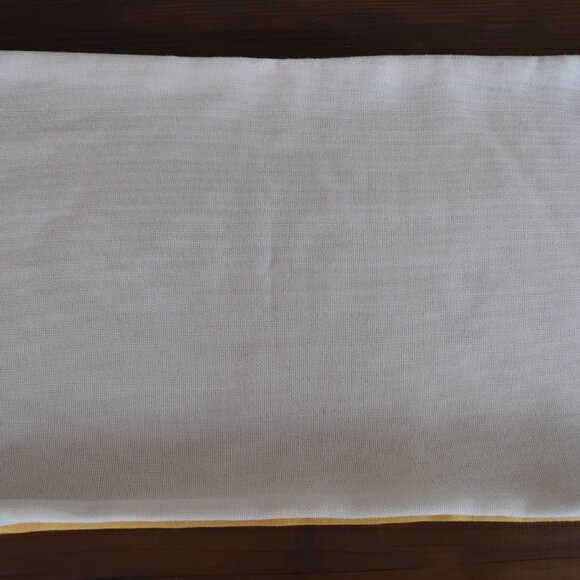 Meekio Yellow Welcome Lumbar Pillow Cover 12" x 19" - Picture 2 of 5